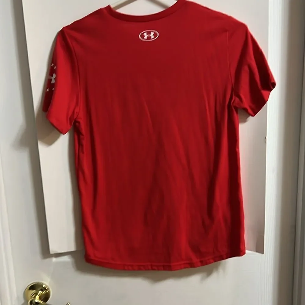 Under Armour youth XL red patriotic shirt.